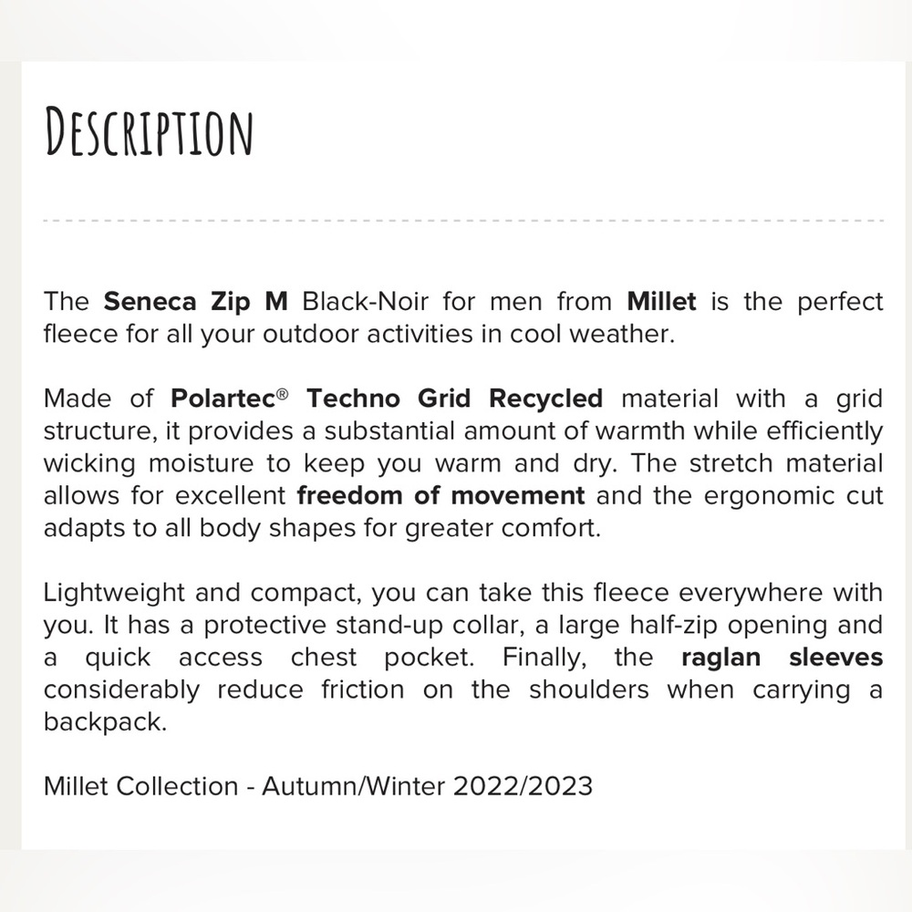 Millet Seneca Tecno Zip Fleece Jacket Men’s Black/Green combo , L/XL - Picture 9 of 9